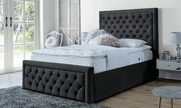 Vivienne Ottoman Bed UK - Detail view of premium ottoman bed from CESS Furniture UK